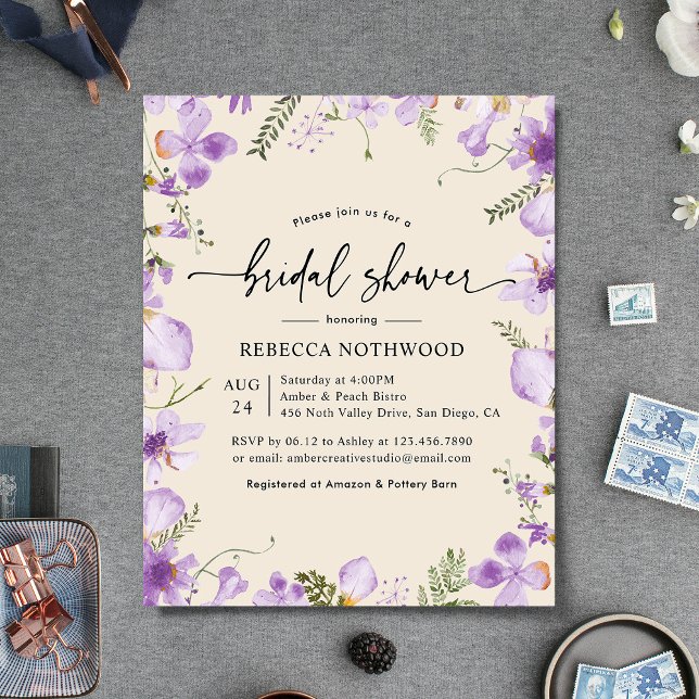 Budget Botanische Garden Bridal Shower Invitation (Creator heeft geüpload)