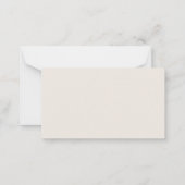 BUDGET Botanische Garden Greenery RSVP Weddenschap Notitiekaartje (Achterkant)