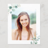 Budget Botanische GraduPartij Fotouitnodiging (Achterkant)