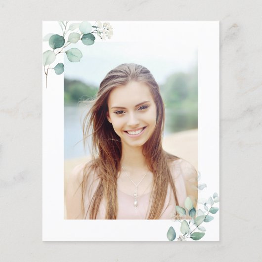 Budget Botanische GraduPartij Fotouitnodiging (Achterkant)