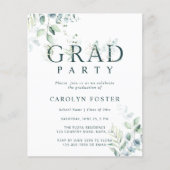 Budget Botanische GraduPartij Fotouitnodiging (Voorkant)