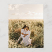 Budget Botanische Groene Goud Bruiloft Uitnodiging (Achterkant)