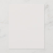 Budget Botanische Groene RSVP Uitnodiging Flyer (Achterkant)