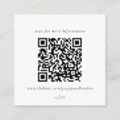 Budget Botanische Receptie Info Behuizing Kaart (Achterkant)