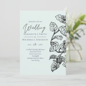 BUDGET Botanische tuin stuurt trouwkaart (Staand voorkant)