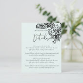 BUDGET Botanische tuin stuurt trouwkaart (Staand voorkant)