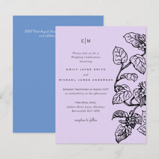 BUDGET Botanische tuinboer wordt uitgenodigd (Voorkant / Achterkant)