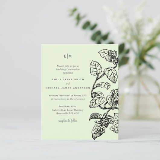 BUDGET Botanische tuinboer wordt uitgenodigd (Staand voorkant)