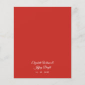 Budget Bough of Holly Kerstbruilding Invitation (Achterkant)