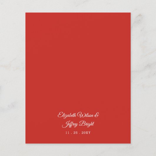 Budget Bough of Holly Kerstbruilding Invitation (Achterkant)