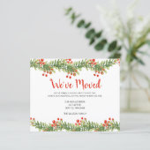 Budget Boughs of Holly Weve Moved Holiday Kaart (Staand voorkant)