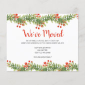 Budget Boughs of Holly Weve Moved Holiday Kaart (Voorkant)