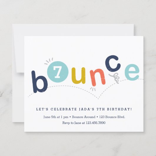 Budget Bounce Birthday Party Invision (Voorkant)