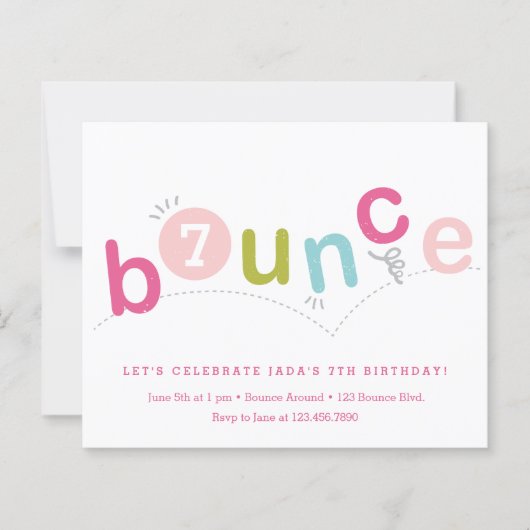 Budget Bounce Kids Leeftijd Verjaardagsfeest Uitno (Voorkant)