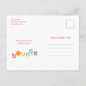 Budget Bounce Kinder Age Birthday Party Uitnodiging Briefkaart (Achterkant)