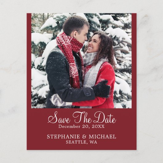 BUDGET Bourgogne Aangepaste foto-bruiloft bespaart (Voorkant)