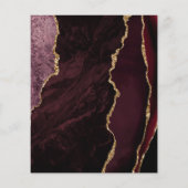 Budget Bourgogne Agaat Gold Script Save the Date (Achterkant)