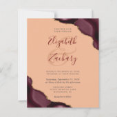 Budget Bourgogne Agaat Hoeken Perzik bruiloft (Voorkant)