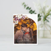 Budget Bourgogne Bloemen Foto Huwelijk Save the Da (Staand voorkant)