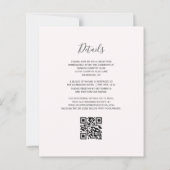 Budget Bourgogne Gold Agaat Blush QR Code Huwelijk (Achterkant)