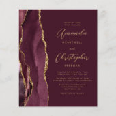 Budget Bourgogne Gold Agaat QR Code Huwelijksuitno (Voorkant)