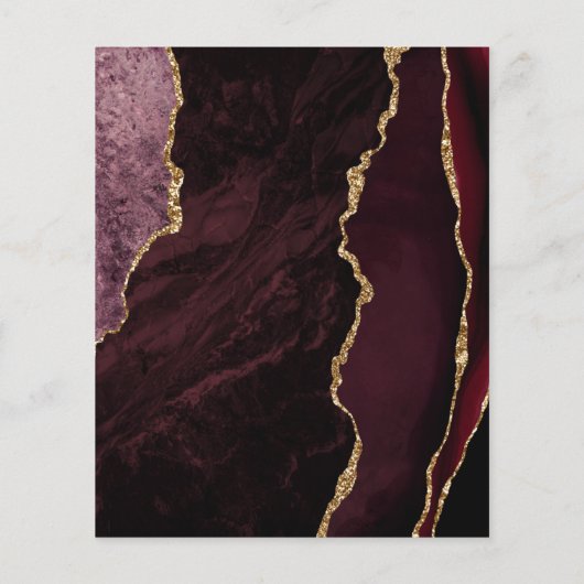 Budget Bourgogne Gold Agate Dark Weddenschap (Achterkant)