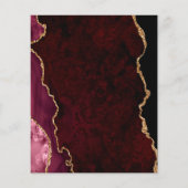 Budget Bourgogne Gold Agate Dark Weduwmenu (Achterkant)