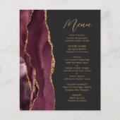 Budget Bourgogne Gold Agate Dark Weduwmenu (Voorkant)