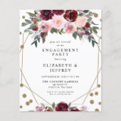 Budget Bourgogne Gold Engagement Party - Uitnodigi (Voorkant)