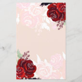 Budget Bourgogne Goud Bloemen Prinses Sweet 16 (Achterkant)