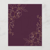 BUDGET Bourgogne & goudbloemen sparen de Datum Kaa (Achterkant)