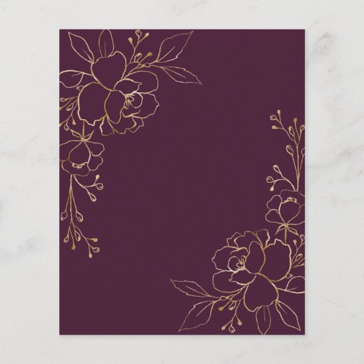 BUDGET Bourgogne & goudbloemen sparen de Datum Kaa (Achterkant)