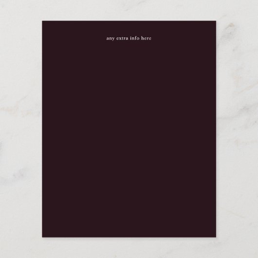 Budget Bourgogne Marasala DB Wijziging van de Plan Flyer (Achterkant)