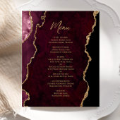 Budget Bourgogne Red Gold Agaat Wedding Menu