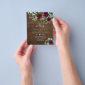 BUDGET Bourgogne Roos Eucalyptus Weddenschap Flyer (Hand)