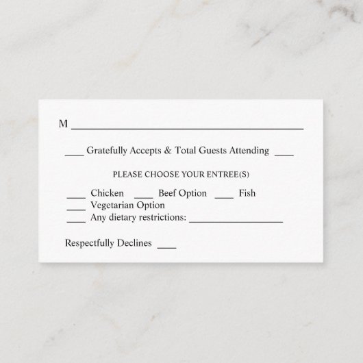 Budget Bourgogne & Roze 4 Floral 2SM Meal RSVP Informatiekaartje (Achterkant)