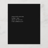 Budget Bourgogne & Roze 6 Floral Graduy Party B Flyer (Achterkant)