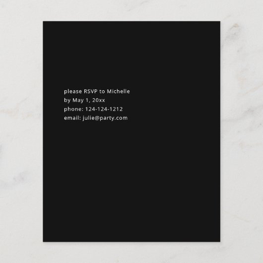 Budget Bourgogne & Roze 6 Floral Graduy Party B Flyer (Achterkant)