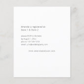 Budget Bourgogne & Roze 6 Floral Vrijgezellenfeest Flyer (Achterkant)