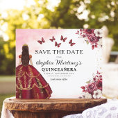 Budget Bourgogne Save the Date Verjaardag Quincean Flyer