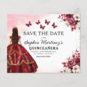 Budget Bourgogne Save the Date Verjaardag Quincean Flyer (Voorkant)