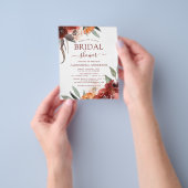 Budget Bourgogne Vrijgezellenfeest herfst Floral Flyer (Hand)