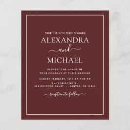 Budget Bourgogne Weddenschap met Foto's Flyer