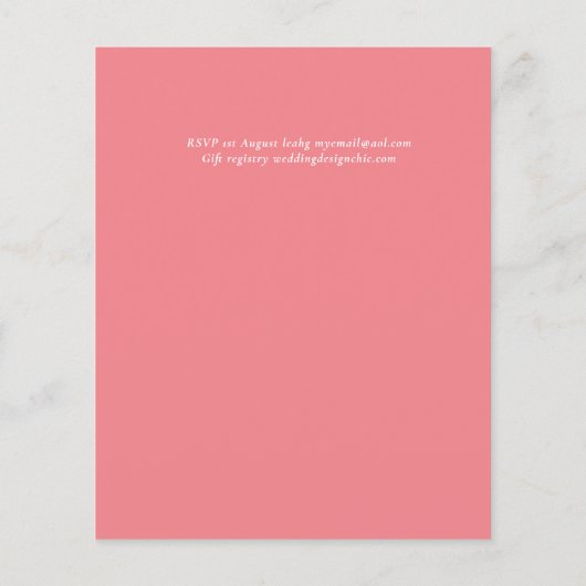 BUDGET Bourgogne Wijn Pampas Gras Tropisch Huwelij (Achterkant)