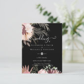 BUDGET Bourgogne Wine Pampas Grass Tropical Wedden (Staand voorkant)