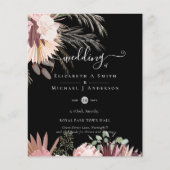 BUDGET Bourgogne Wine Pampas Grass Tropical Wedden (Voorkant)