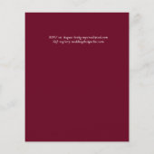 BUDGET Bourgogne Wine Pampas Grass Tropical Wedden Flyer (Achterkant)