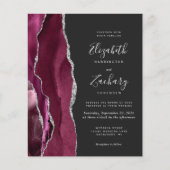 Budget Bourgogne Zilveren Agaat Donkere bruiloft U (Voorkant)