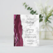 Budget Bourgogne Zilveren Agaat Marmeren Bruilofts (Staand voorkant)