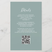 Budget Bourgogne Zilveren Agaat Sage QR Code Huwel (Achterkant)